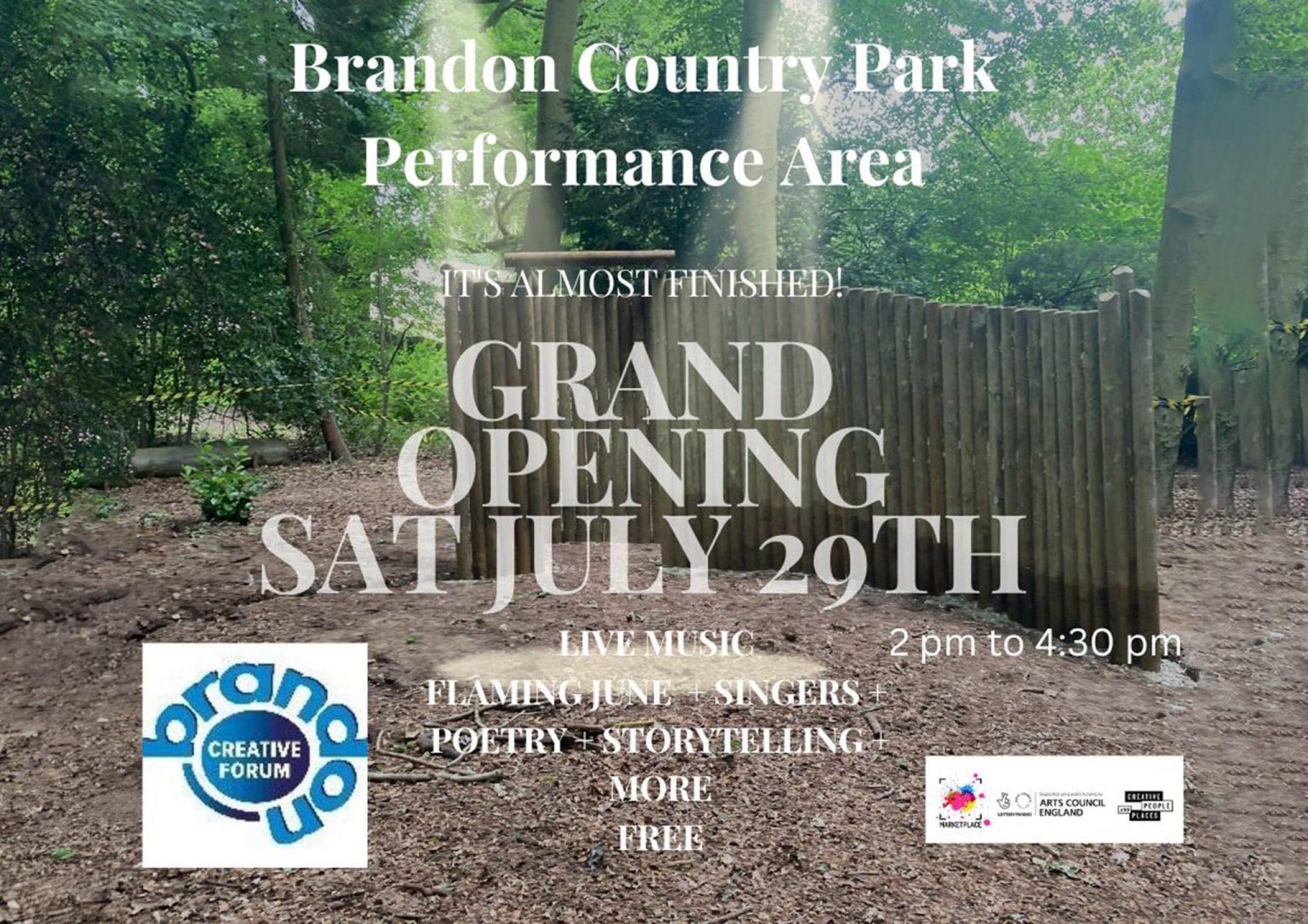 Brandon Country Park performance space opening | Market Place